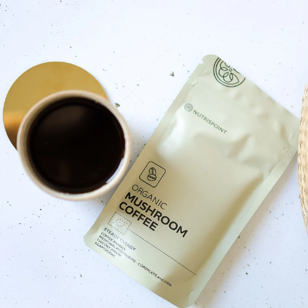 Nutrispoint Organic Mushroom Coffee, ekološka kava z gobami v prahu (70 g)